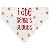 Pearhead I Ate Santa's Cookies Holiday Pet Bandana, bandana natalizia per cani, abbigliamento per cani, S/M