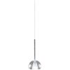 Urban by Sforzin BEBA LAMPADARIO A SOSPENSIONE 3 LUCI LINEARE VETRI PICCOLI CROMO ATTACCO G9 VETRI D.15CM