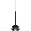 Urban by Sforzin BEBA SOSPENSIONE 1 LUCE ATTACCO G9 VETRO BRONZO D.15CM ROSONE BIANCO