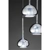 Urban by Sforzin BEBA SOSPENSIONE 1 LUCE ATTACCO G9 VETRO CROMO D.15CM ROSONE BIANCO