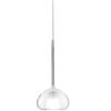 Urban by Sforzin BEBA SOSPENSIONE 1 LUCE ATTACCO G9 VETRO TRASPARENTE D.20CM ROSONE BIANCO