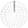 Urban by Sforzin LAFRA APPLIQUE A PARETE GRANDE CROMO D.95CM A LED 2700K 4300LM 54W