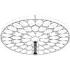 Urban by Sforzin LAFRA LAMPADA DA SOFFITTO GRANDE NERO D.95CM A LED 3000K 4778LM 54W
