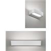 Urban by Sforzin AKI APPLIQUE A PARETE GRANDE BIANCO OPACO 4000K 3375LM 22W L.35,5CM