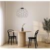 Urban by Sforzin LAMOI LAMPADARIO A SOSPENSIONE MEDIA NERA D.60CM 2700K 8035LM 72W