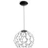 Urban by Sforzin LAMOI LAMPADARIO A SOSPENSIONE PICCOLA NERA D.40CM 3000K 6076LM 49W