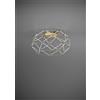 Urban by Sforzin EUCLIDE LAMPADA DA SOFFITTO D.70CM A LED 2700K 4805LM 62W COLORE ORO DIMMER