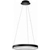 Urban by Sforzin ANELLO SOSPENSIONE NERO VERNICIATO DIAM.55cm A LED 2700K 2668LM 33W DIMMERABILE