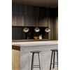 Urban by Sforzin BEBA LAMPADARIO A SOSPENSIONE 3 LUCI LINEARE VETRI GRANDI BRONZO ATTACCO G9 VETRI D.20CM
