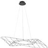Urban by Sforzin TESA LAMPADARIO SOSPESO A LED 2700K 4464LM 40W NERO CON DIMMER L.120CM