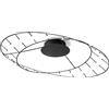 Urban by Sforzin TESA LAMPADA DA SOFFITTO PICCOLA A LED 3000K 2480LM 20W NERA 72X65CM