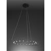 Urban by Sforzin TESA LAMPADARIO SOSPESO PICCOLO A LED 3000K 2480LM 20W NERO L.72CM DIMMERABILE