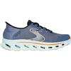 Skechers Uomo Go Walk Glide-Step 2.0 Zander Slip-In ALLENATRICE, Navy And Orange Textile/Synthetic, 42.5 EU