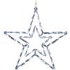 Konstsmide 4471 - 203 LED acrilico Stella/per esterno (IP44)/con 8 funzioni, unità di controllo E FUNZIONE DI MEMORIA/48 diodi bianco freddo/24 V Trasformatore da esterno/cavo trasparente
