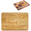 Fisura - Tagliere per formaggi in legno di bambù. Vassoio in legno per formaggi e aperitivi, grande per snack e antipasti, perfetto per servire 40 x 30 cm.