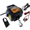 Verricello Elettrico 1 TON Portatile per Auto Barca Argano Paranco 12V 300W