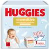Huggies Extra Care Sensitive, Salviette neonato, 99% acqua pura, 71% fibre assorbenti naturali, 448 Pz (8 x 56)