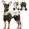 PUMYPOREITY Cappottino Cane, Felpa Piccola Taglia Giacca Invernale Maglioncino Chihuahua Giubotto Invernale (Beige, S)