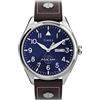 Timex Orologio al quarzo da uomo con cinturino in pelle Pan Am, marrone, cinghia
