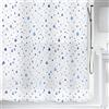 Spirella Tenda da doccia PEVA Waterdrop 180x200 cm Blu