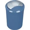 Spirella Design Sydney - Cestino per Il Bagno con Coperchio Basculante, 5 Litri, Contenitore per Cosmetici, Blu Denim