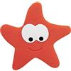 Spirella Set di 5 Adesivi Antiscivolo in PVC per Doccia o Vasca STARFY 13x12,4 cm Rosso