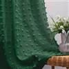 KOUFALL Tende in stile vintage per soggiorno e camera da letto, 240 cm, colore: verde smeraldo scuro, set di 2 pannelli