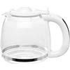 Russell Hobbs Caraffa in Vetro di ricambio - per Macchina da Caffè Inspire bianca 24390-56 e grigia 24393-56 - Contorni color bianco - Caraffa Vetro per macchina da caffè con filtro 700241