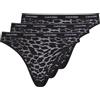 Calvin Klein Slip Taglio Bikini Donna Confezione da 3 Low-Rise Intimo, Nero (Black/Black/Black), 3XL