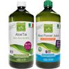 Benessence Succo di Aloe Vera da bere: Combinazione 2 gusti a scelta - 1 Aloe Power juice +1 Aloe Tai puro