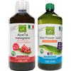Benessence Succo di Aloe Vera da bere: Combinazione 2 gusti a scelta - 1 Aloe Power juice +1 Aloe melograno