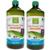 Benessence Succo di Aloe Vera da bere: Combinazione 2 gusti a scelta - 2 Aloe power juice