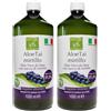 Benessence Succo di Aloe Vera da bere con mirtillo x 2