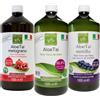 Benessence Aloe Vera da bere - 3 gusti: Puro, con Mirtillo, con Melograno - 2 mirtillo +1 melograno