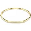 Swarovski Dextera Bracciale Rigido, Gioiello con Cristalli, Taglio Round, Forma Ottagonale, Chiusura Tilt Up, Taglia S, Placcatura in Tonalità Oro, 16,1 cm, 5,5 x 4,7 cm, 0,4 x 6,1 cm, 4 cm