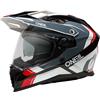 Oneal Casco Enduro O'NEAL D-SRS NOMAD Nero Bianco Rosso