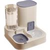 PETCUTE Distributore Automatico Cibo e Acqua Gatti/Cani 2 in 1,Distributore di Acqua da 1.3L,Distributore di Acqua per Animali Domestici,Piccoli,Gatti e Cuccioli,Facile Da Pulire,Cibo Secco e Umido
