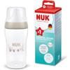 NUK Perfect Match Biberon | 3+ mesi | 260 ml | Biberon anti-coliche | PP | Indicatore di controllo della temperatura | Scimmia | Confezione da 1