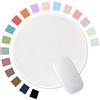 Hsurbtra Tappetino per mouse bianco, tappetino da gioco piccolo rotondo con texture premium 22 x 22 cm, bordo cucito antiscivolo impermeabile in gomma, carino tappetino per mouse per ufficio casa