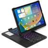 Kaidisen Tastiera girevole a 360° per iPad A16 (11° generazione, 11) e iPad 10a generazione 2022 (11) con touchpad, tastiera retroilluminata a 7 colori, pieghevole