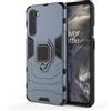 MaiJin Compatibile con OnePlus Nord, OnePlus Z Cover, Custodia Armor Anello Cavalletto (Funziona con il Supporto Magnetico per Auto) Case Paraurti (Blu Navy)