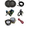 TALENTEC Kit audio fai da te TALENTEC: amplificatore 2.0, 2 altoparlanti da 5W 4Ω 2, 2 griglie nere da 2, cablaggio. Kit audio fai da te