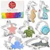 Ann Clark Cookie Cutters Formine per Biscotti Stampi sotto il mare 7 Pezzi, Prodotto negli Stati Uniti da Ann Clark, conchiglia, stella marina, squalo, tartaruga, coda di sirena e altro ancora