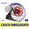 Helmets Casco moto scooter jet taglia L vespa uomo Bianco blu rosso omologato imbottito