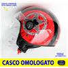 Helmets Casco jet rosso Taglia L scooter vespa uomo donna top gun quad omologato visiera