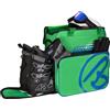 BRUBAKER Super Champion borsa per scarponi da sci con scomparto casco colore verde / blu