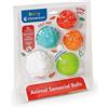 Clementoni Disney Baby Animal Sensory Ball, 5 Palline Sensoriali Neonati 3+ Mesi, con Forme di Animali Differenti e Texture e Colori Diversi, Lavabili, Igienizzabili e Antimuffa, 17454
