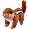 Wild Republic Pocketkins Eco Tamia, Animale di Peluche, 12 cm, Giocattolo di Peluche, Realizzato con Materiali Riciclati, Ecologico
