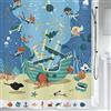 Spirella Tenda da Doccia in Poliestere Pirati 180x200cm Multicolore
