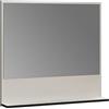 trendteam smart living - PureBliss - Specchio da parete - Cashmir grigio chiaro - 80 x 74 x 14 cm - Specchio da bagno con ripiano di 80 cm